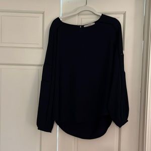 Loft Navy Blouse